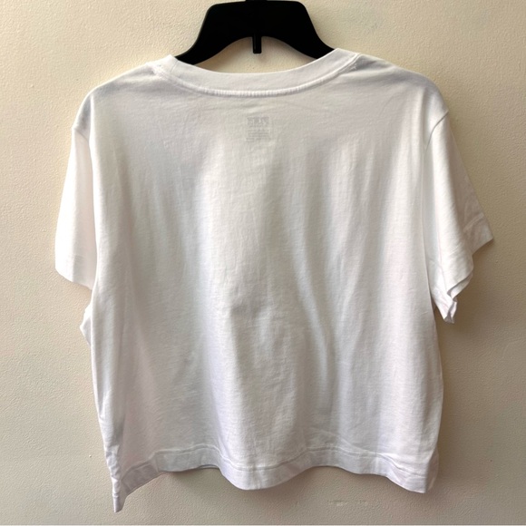 PINK Victoria’s Secret white short sleeve cropped tee size XL - Picture 8 of 8